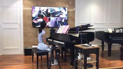 AG环亚集团特邀艺术家浙江音乐学院钢琴系丁阳博士Hybrid远程教育大师班+音乐会圆满成功